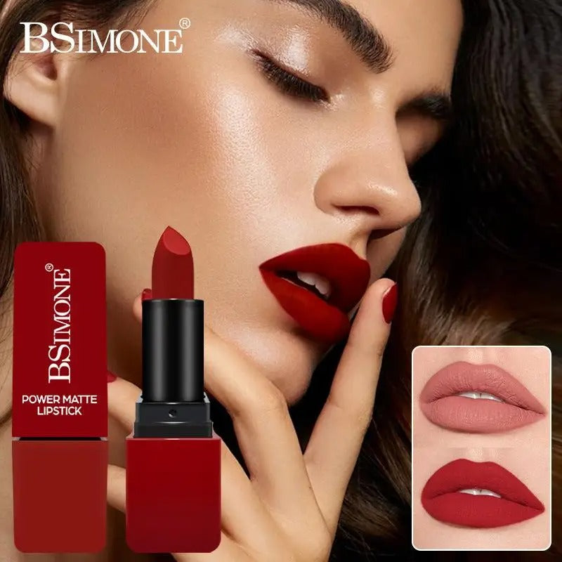 6 Pcs Matte Velvet Lipstick Set – Creamy Long Lasting Lip Color Collection | Shades of Red