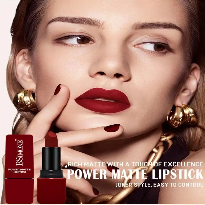 6 Pcs Matte Velvet Lipstick Set – Creamy Long Lasting Lip Color Collection | Shades of Red
