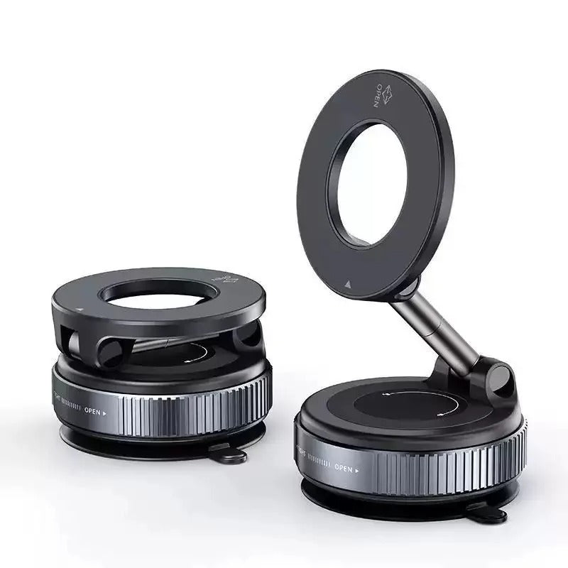 Vacuum Magnet Car Bracket Upgraded Version Multi-angles Adjustment Strong Magnetic Suck Foldable Car Navigation Phone Holder